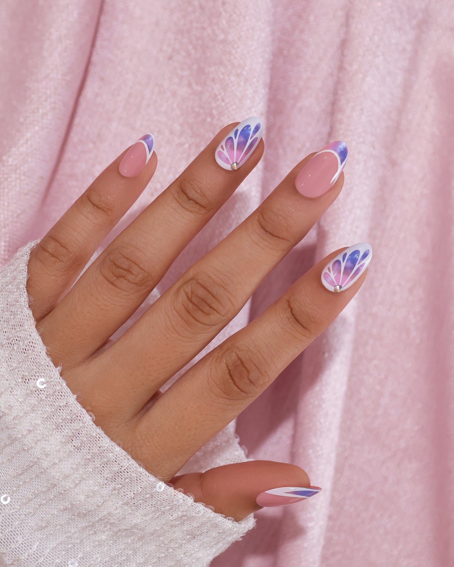 PUR VIBES PRESS-ON NAILS - VIOLET-FLY