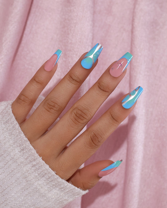 PUR VIBES PRESS-ON NAILS - SEA MUSE